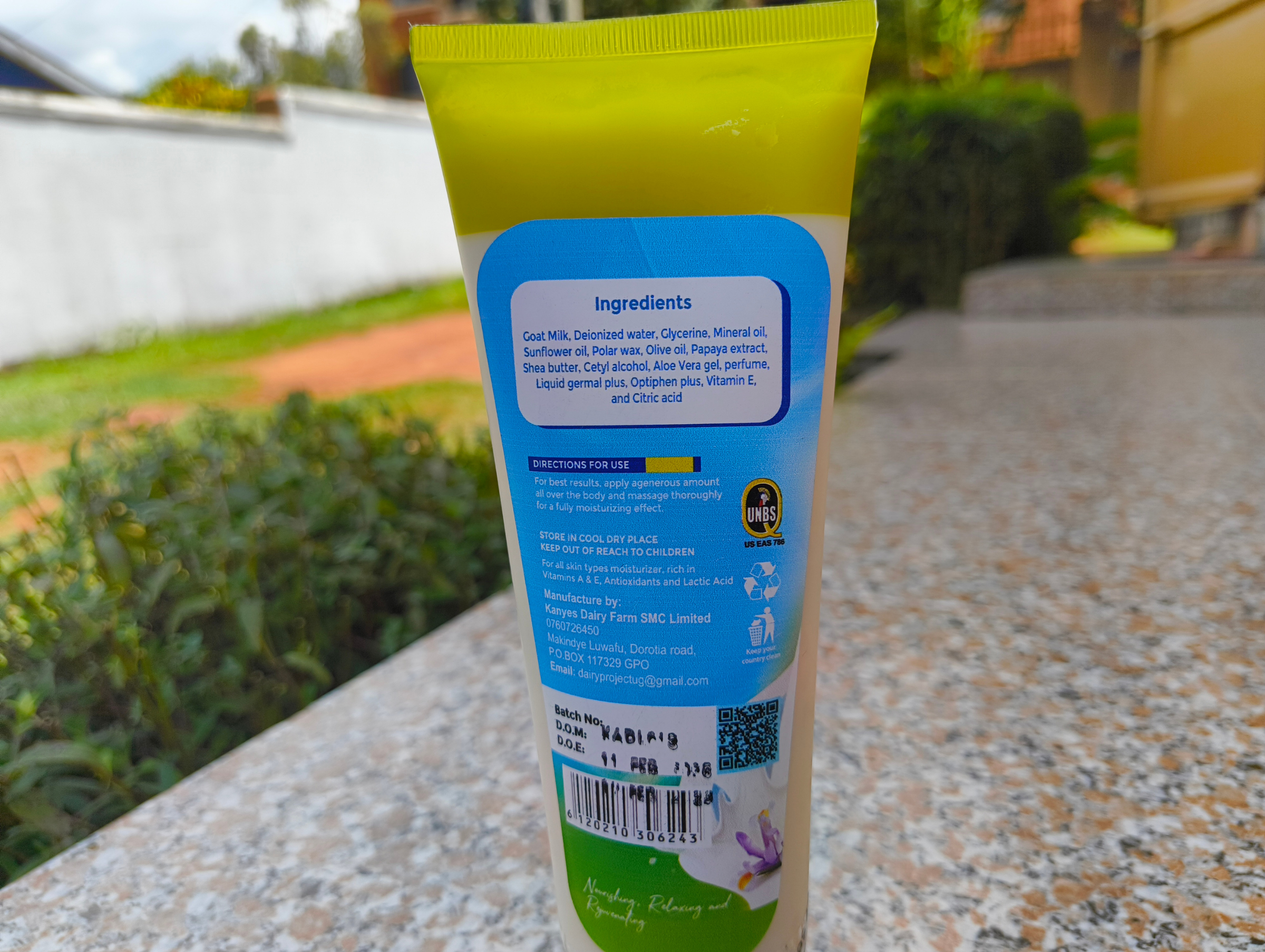 Body Lotion with Goat Milk